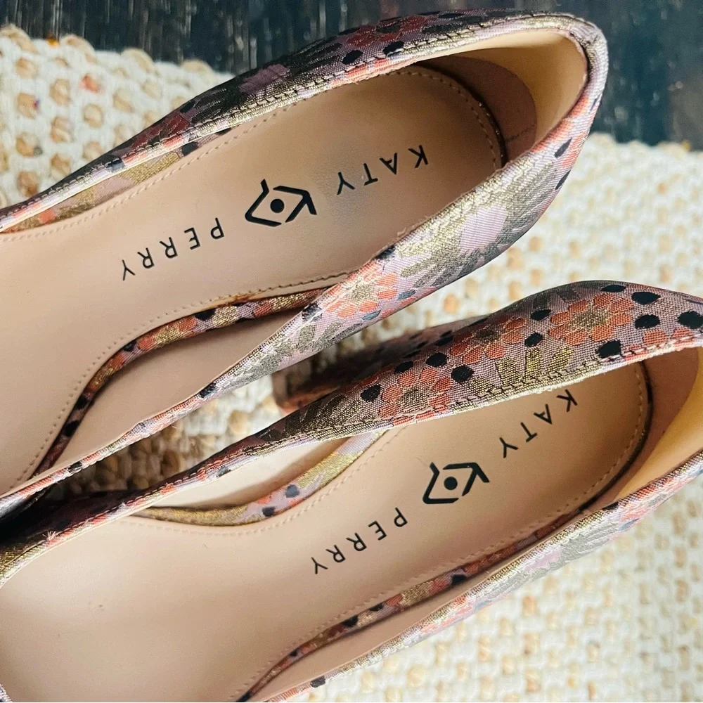 Katy Perry Floral Platform Heels formal size 7.5 - Picture 6 of 8